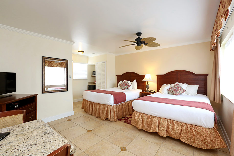 Pool Area Room with Two Queen Beds