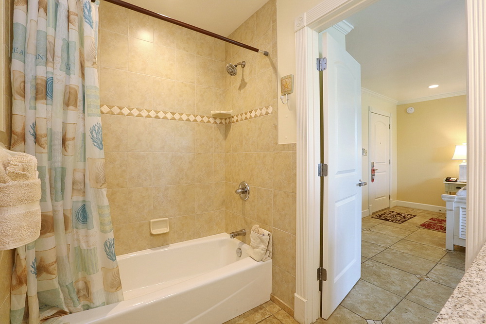 Pool Side King Shower and Bath Tub