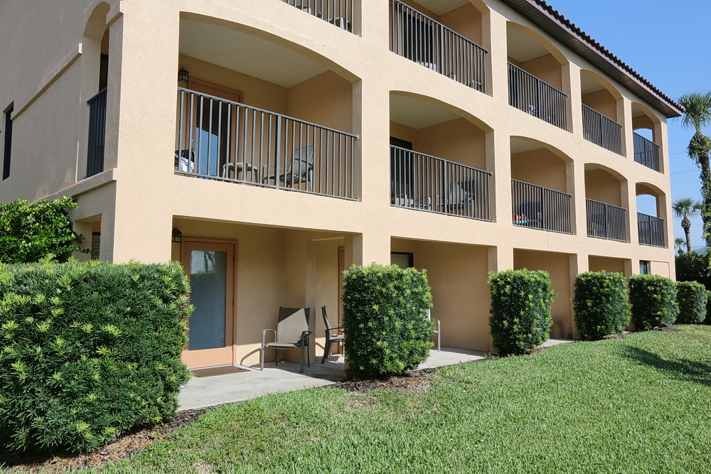 Private balcony on both levels