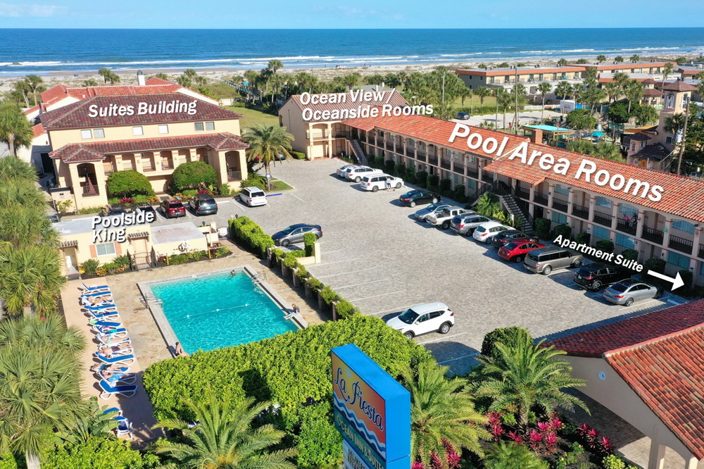 The Apartment Suite is located at the west end of the pool area rooms